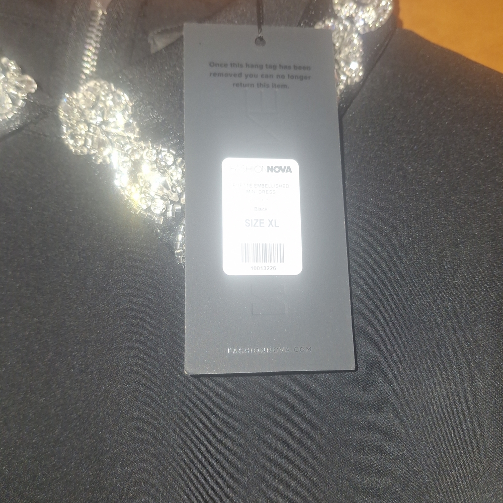 Fashion Nova Black Dress with Sparkling Accents